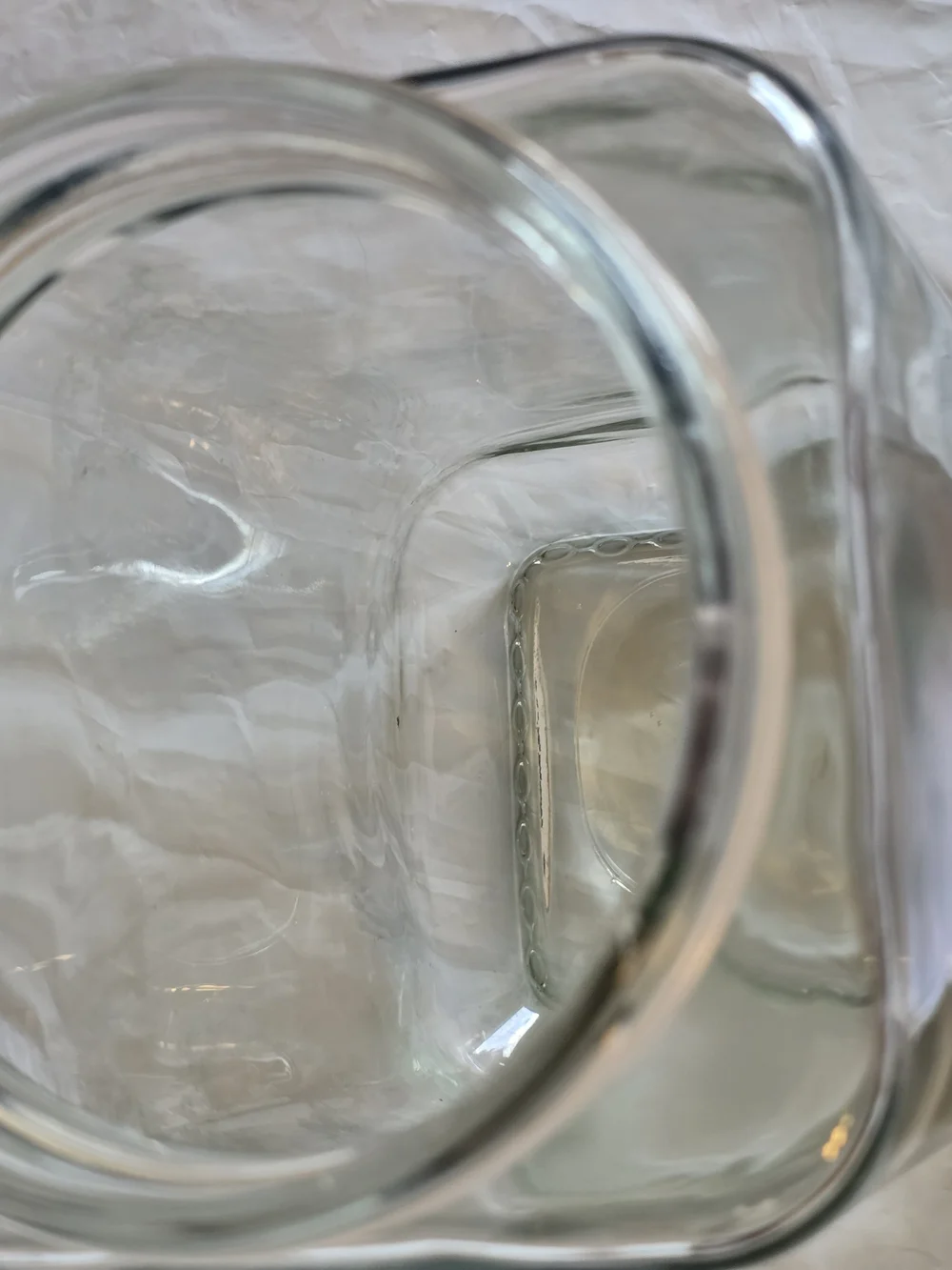 Clear Glass Storage Jar with Silver Lid  New Large 9x4.5 Inch More Avail